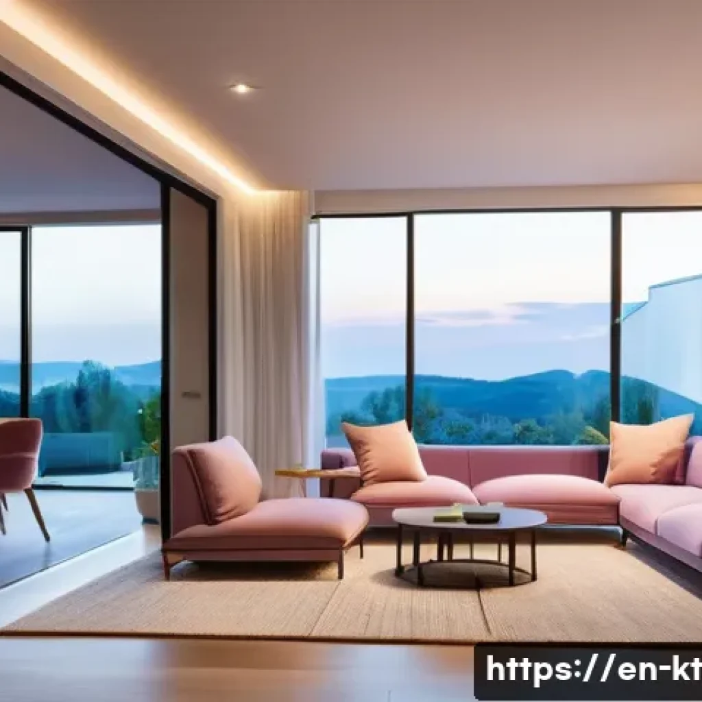 스마트 홈 기기 개요 및 선택 가이드 - **Prompt: Harmonious Smart Home Living with Integrated Lighting**
"A cozy, modern living room at...